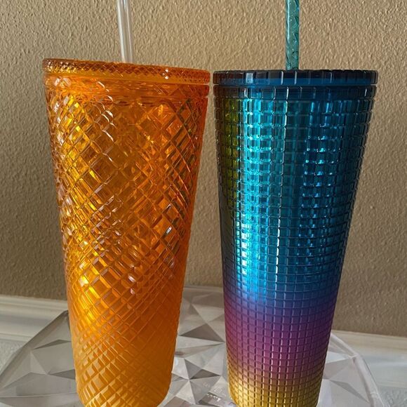 Starbucks Singleton Pride Rainbow Tumbler Mango Tumbler 24 Ounces - Picture 9 of 11